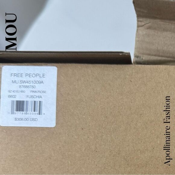 MOU Women's Flat Sandals in Fuchsia Size 40 NIB NWT - Picture 5 of 7